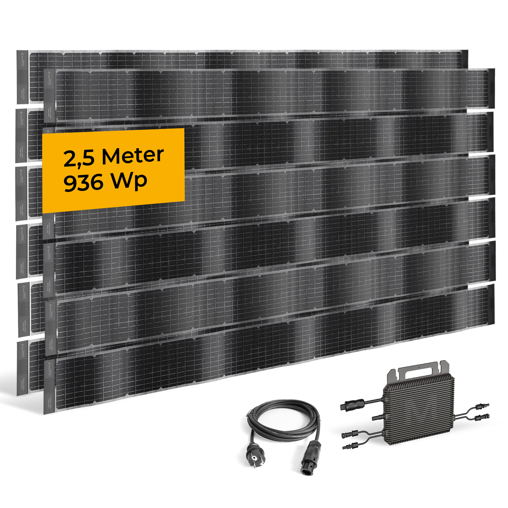 fensoband solar FENSOBAND SOLAR Photovoltaic Sight screen straps h:19cm L:250 cm  KIT 2 panels