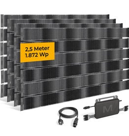 fensoband solar FENSOBAND SOLAR Photovoltaic Sight screen straps h:19cm L:250 cm  KIT 4 panels