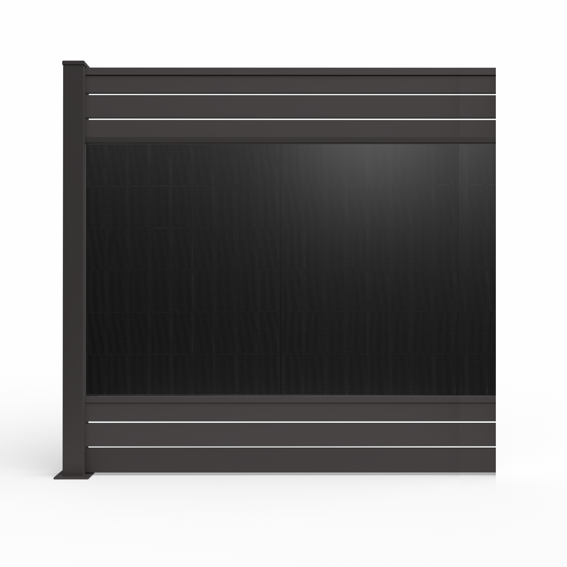 Fensolar FENSOLAR ALU extensiemodule 450W H:180cm L:185cm + 1 paal