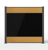 Fensolar FENSOLAR WPC KIT Duo 800W h:180cm L: 3,7m Cedar