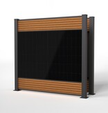 Fensolar FENSOLAR WPC KIT Duo 800W h:180cm L 3,7m Teak