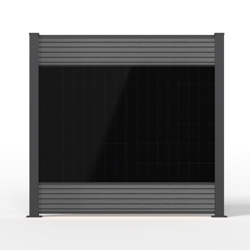 Fensolar FENSOLAR WPC KIT Duo 800W H:180cm L: 3,7m Grey