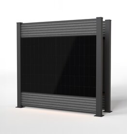 Fensolar FENSOLAR WPC KIT Duo 800W H:180cm L: 3,7m Grey