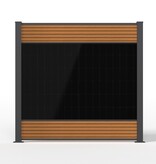 Fensolar FENSOLAR WPC KIT Trio 1200W h:180cm L: 5,55m Teak