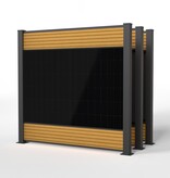 Fensolar FENSOLAR WPC KIT Trio 1200W H:180cm L: 5,55m Cedar