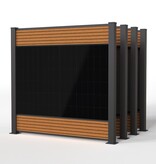 Fensolar FENSOLAR WPC KIT Quatro 1600W H:180cm L: 7,4 m Teck
