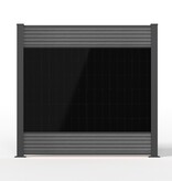 Fensolar FENSOLAR WPC KIT Quatro 1600W H:180cm L: 7,4 m Grey
