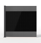 Fensolar FENSOLAR WPC Módulo de extensión 450W H:180cm L:185cm Gris + 1 poste