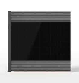 Fensolar FENSOLAR WPC Módulo de extensión 450W H:180cm L:185cm Gris + 1 poste