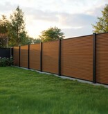 Fensolar FENSOLAR WPC Module d'extension 450W H:180cm L:185cm Gris + 1 poteau