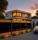 Fensolar FENSOLAR WPC extension module 450W H:180cm L:185cm Grey + 1 post