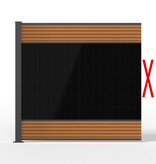Fensolar FENSOLAR WPC Módulo de extensión 450W H:200cm L:185cm Teca + 1 poste