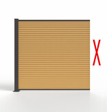 Fensolar FENSOLAR FULL WPC extension module H:180cm L:185cm Cedar + 1 post