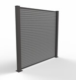 Fensolar FENSOLAR WPC Module d'extension H:180cm L:185cm Gris + 1 poteau