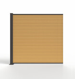 Fensolar FENSOLAR WPC FULL extensiemodule H:200cm L:185cm Ceder + 1 paal