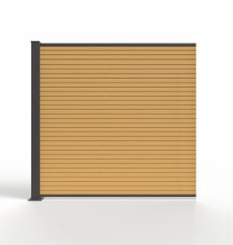 Fensolar FENSOLAR WPC Module d'extension H:200cm L:185cm Cèdre + 1 poteau