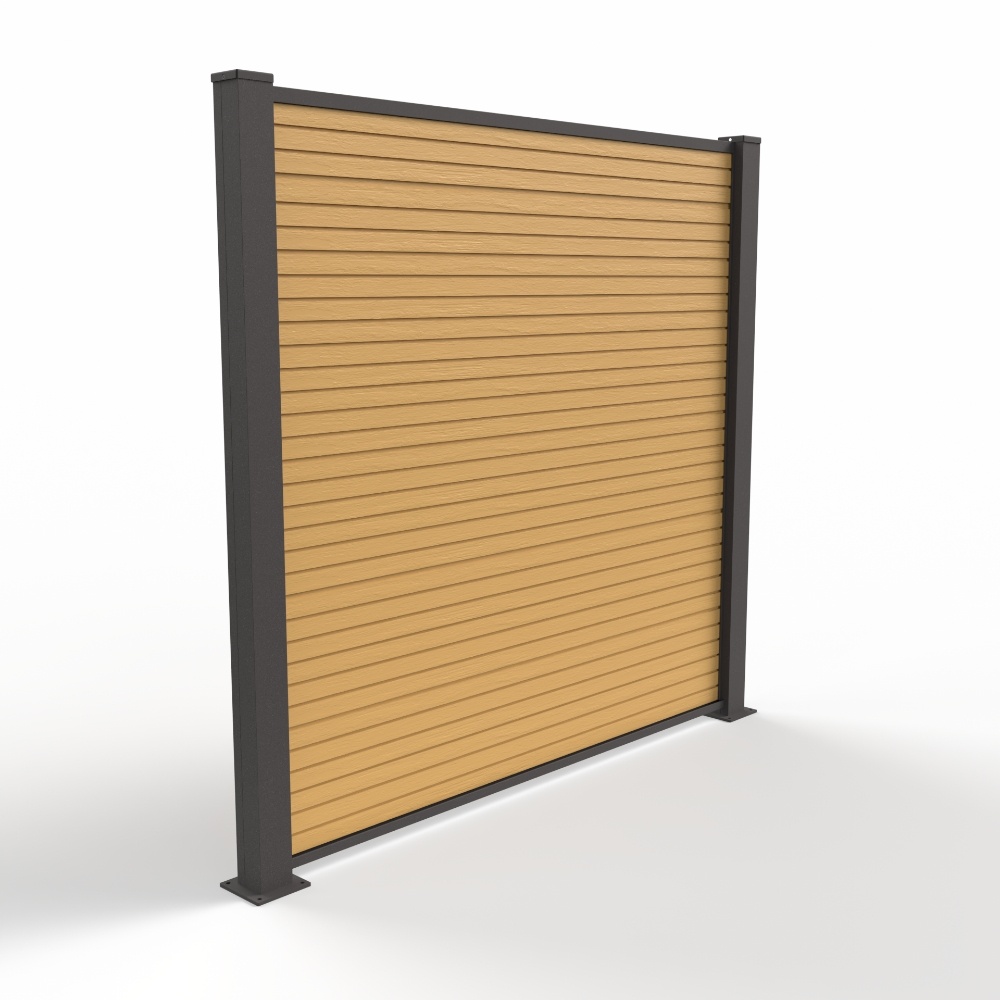 Fensolar FENSOLAR FULL WPC extension module H:200cm L:185cm Cedar + 1 post