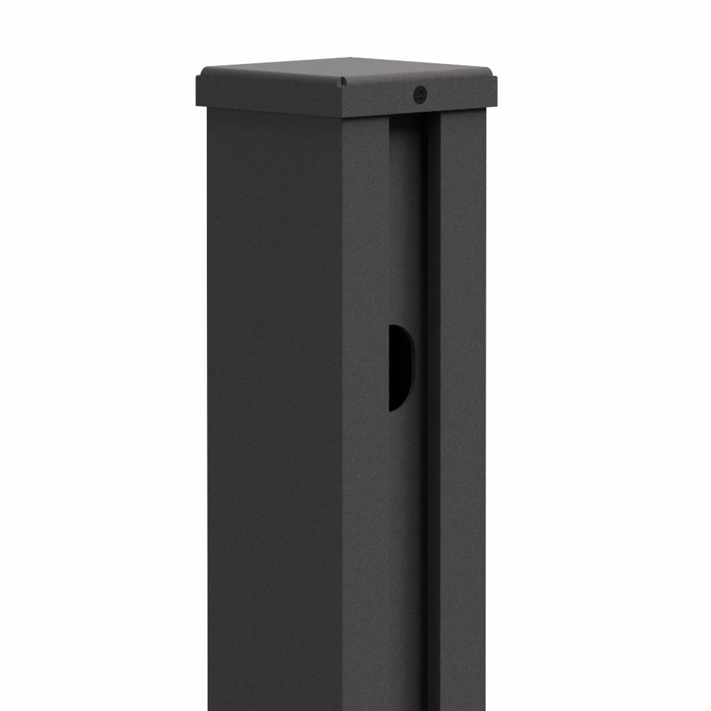 Fensolar FENSOLAR WPC / ALU Poteau final H:180 cm avec platine