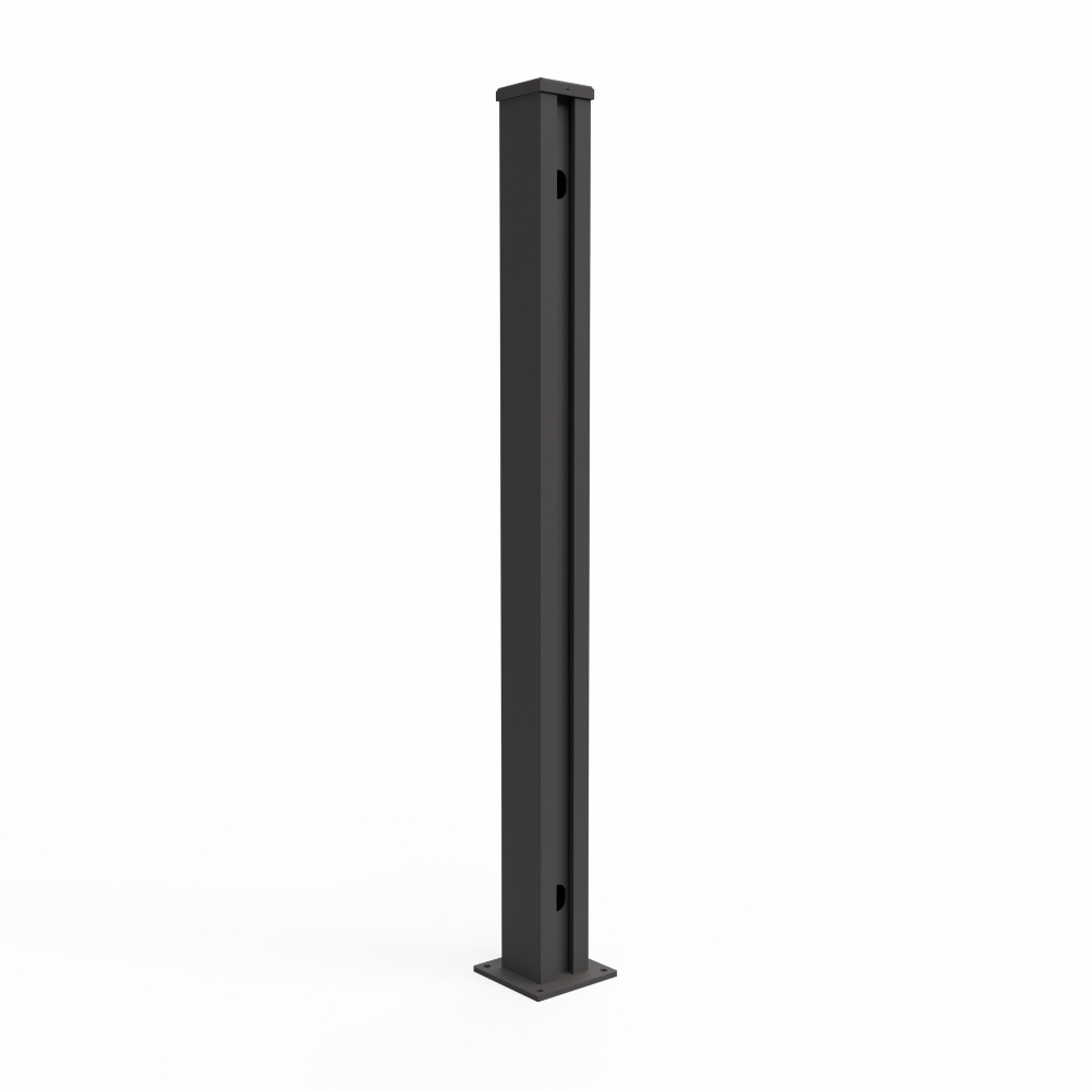 Fensolar FENSOLAR PURO Eckpfoste H:125 cm mit Fußplatte