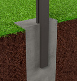 Fensolar FENSOLAR Endpost H:245 cm to concrete