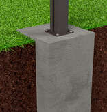 Fensolar FENSOLAR PURO Cornerpost H:125 cm with footplate