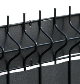 Fensoband Woodlook FENSOBAND WOODLOOK H:95 mm L: 250cm NOIR 9005 perforé pour 3D