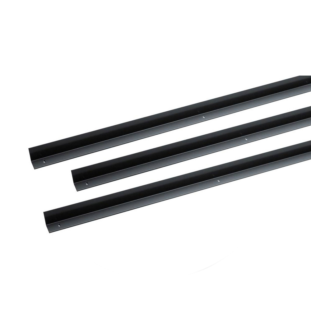 Fensoband End profiles gates 2D 8/6/8 RAL 9005 ( 4st + 14 clips )