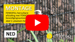 plaatsing Fensofill met Fensofix