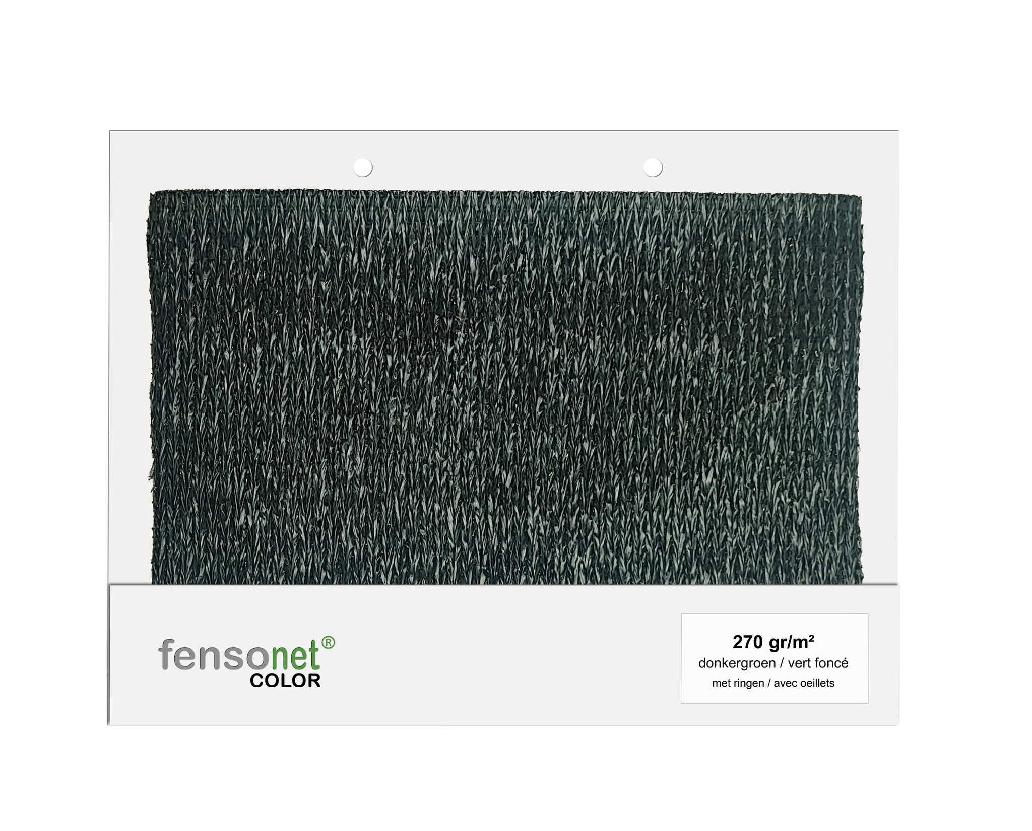 Kleurstaal Fensonet 270gr Donkergroen Ringen