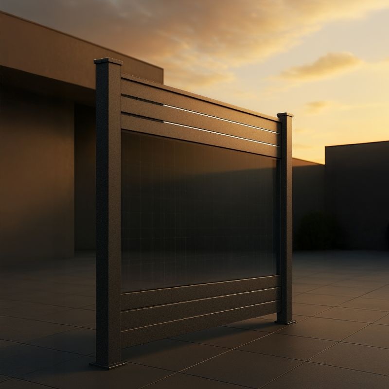 Fensolar FENSOLAR ALU extensiemodule 450W H:180cm L:185cm + 1 paal