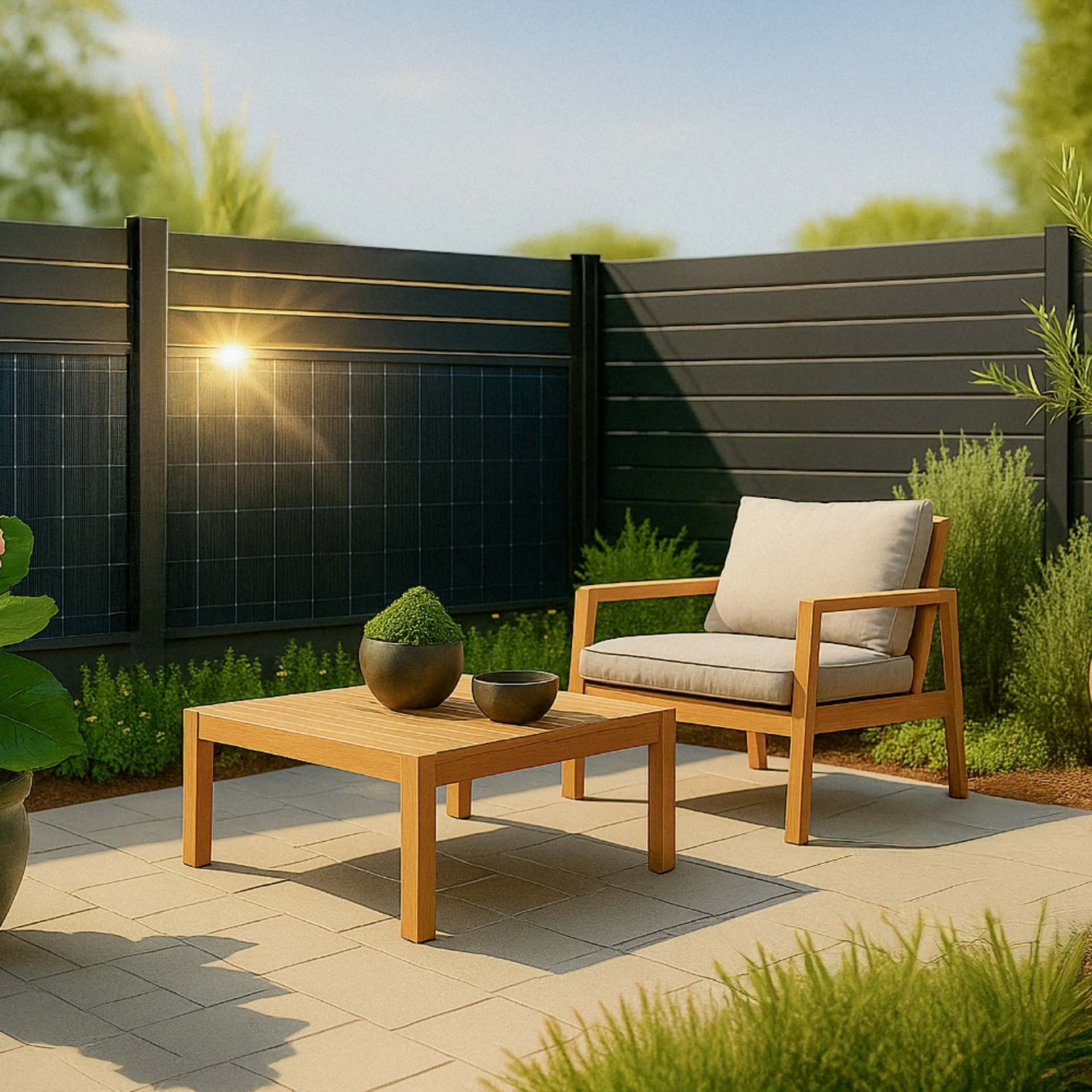 Fensolar FENSOLAR ALU extensiemodule 450W H:180cm L:185cm + 1 paal