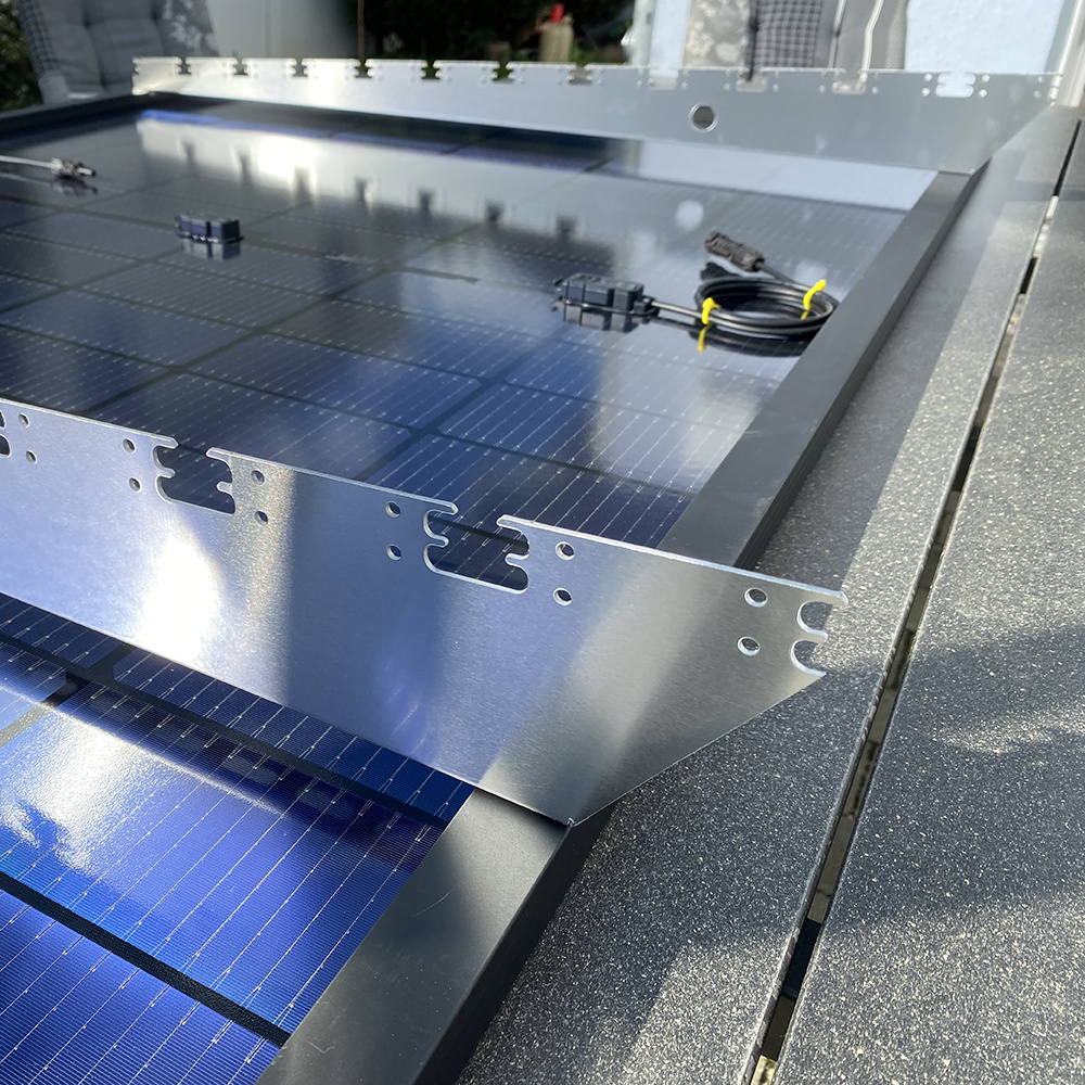 Fensolar FENSOLAR ALU PV Bevestigingsprofiel 3° voor hekwerk L:150 cm 2st
