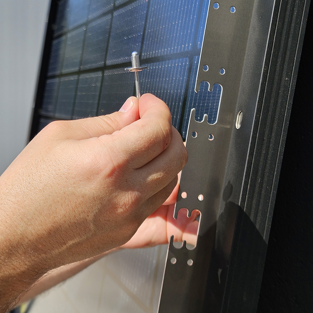Fensolar FENSOLAR ALU PV Mounting Profile 0° for fencing, L: 150 cm, 2 pcs