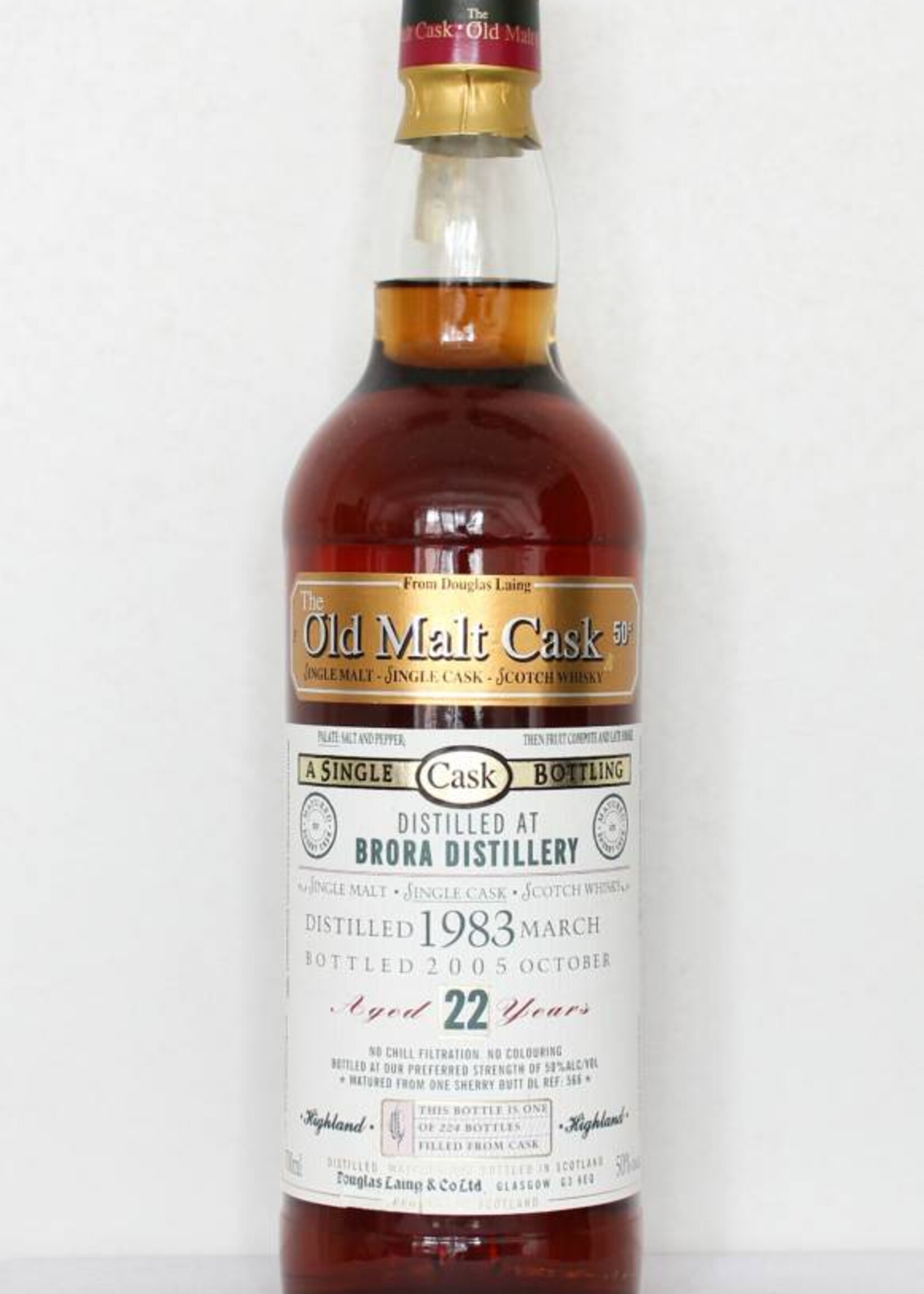 Brora Brora 22 Years Old Douglas Laing 1983 2005 Old Malt Cask 50%