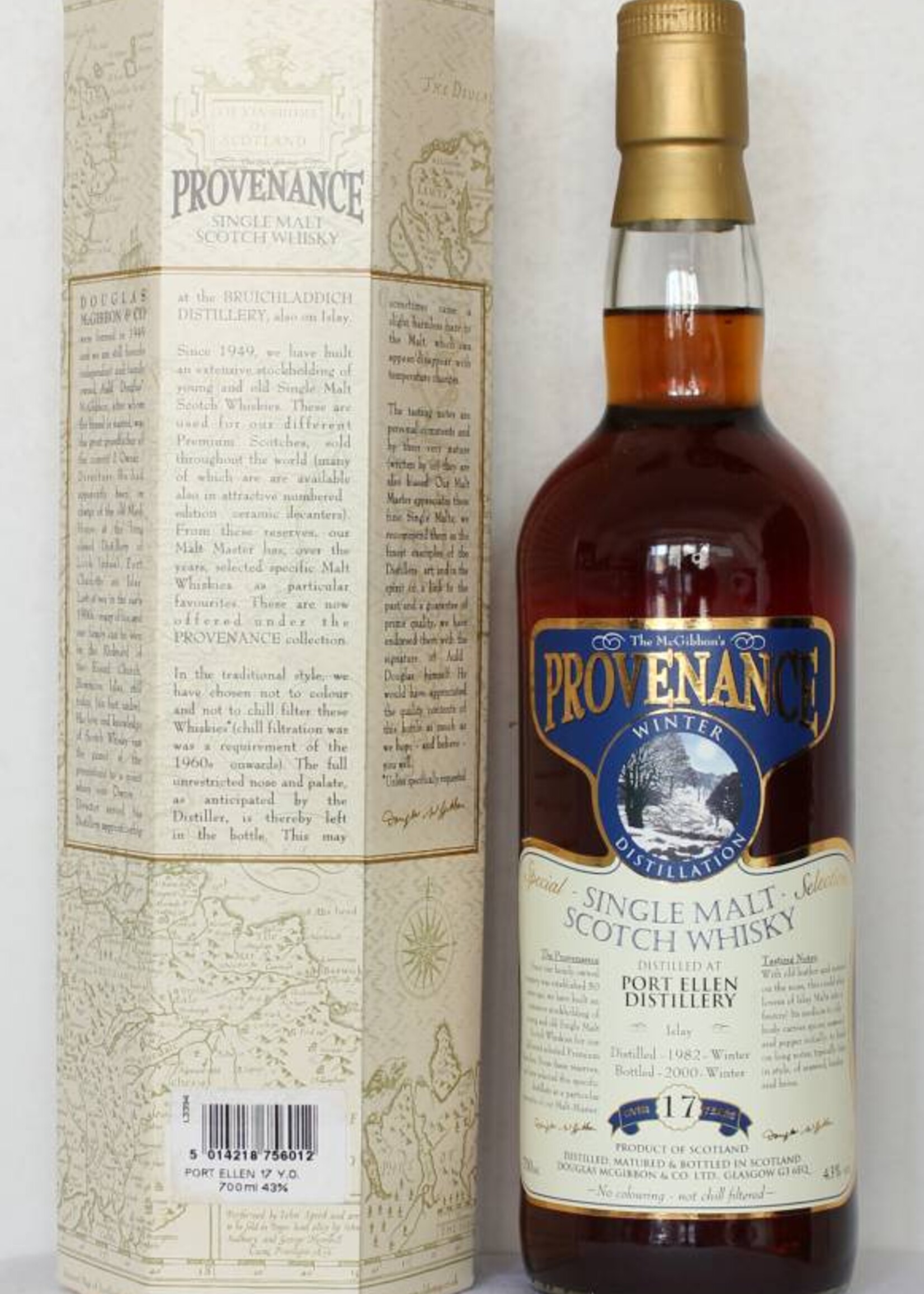 Port Ellen Port Ellen 17 Years Old 1982 2000 Winter Distillation - Douglas McGibbon Provenance 43%