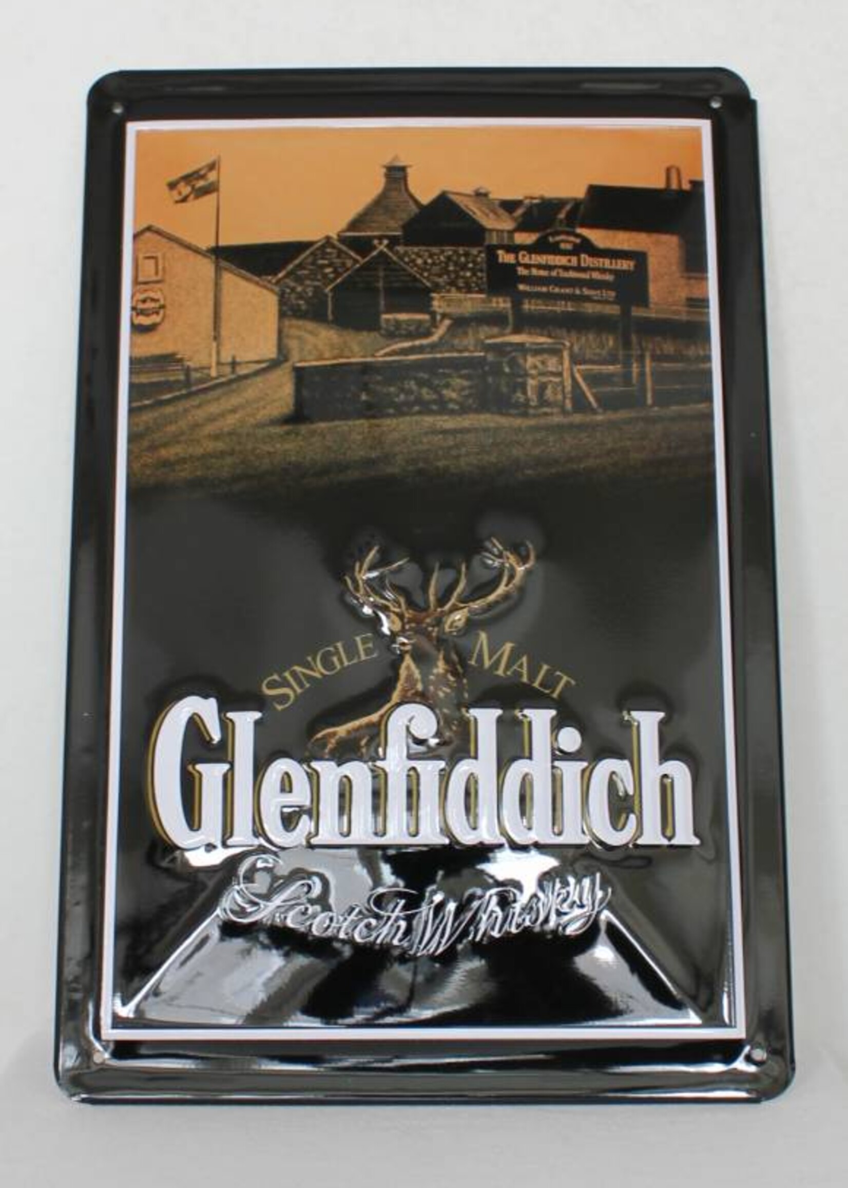 Glenfiddich Iron Glenfiddich billboard plate sign