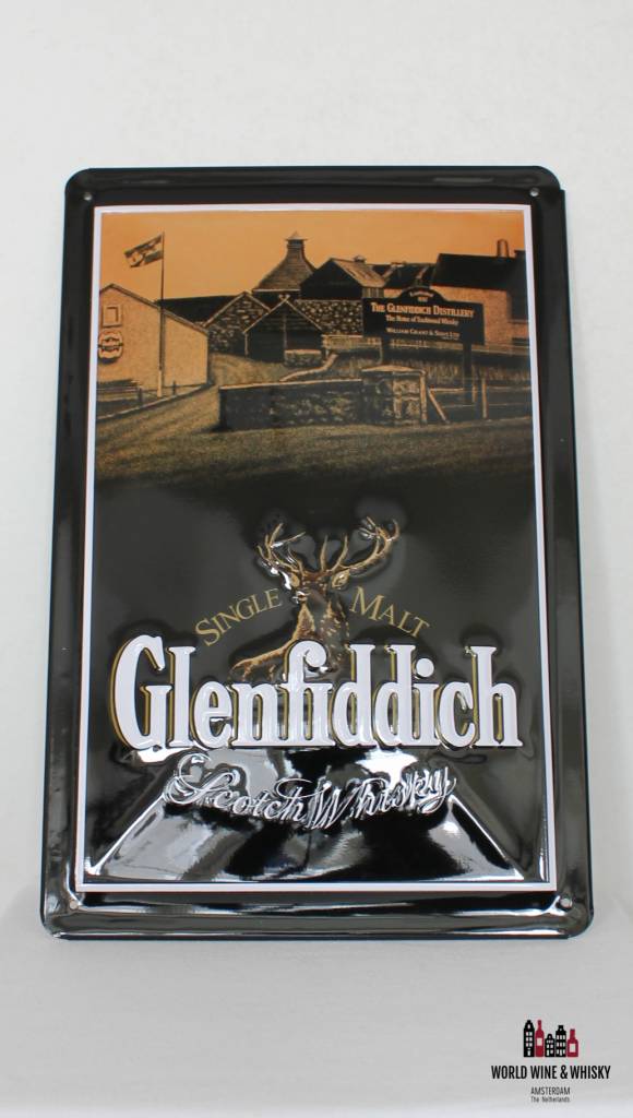 Glenfiddich Iron Glenfiddich billboard plate sign