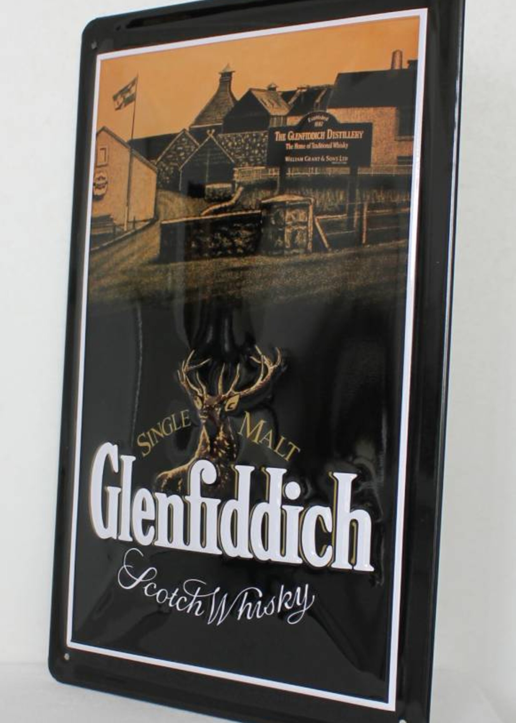 Glenfiddich Iron Glenfiddich billboard plate sign