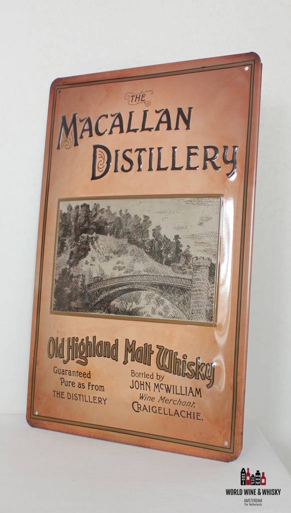 Macallan Iron Macallan billboard plate sign