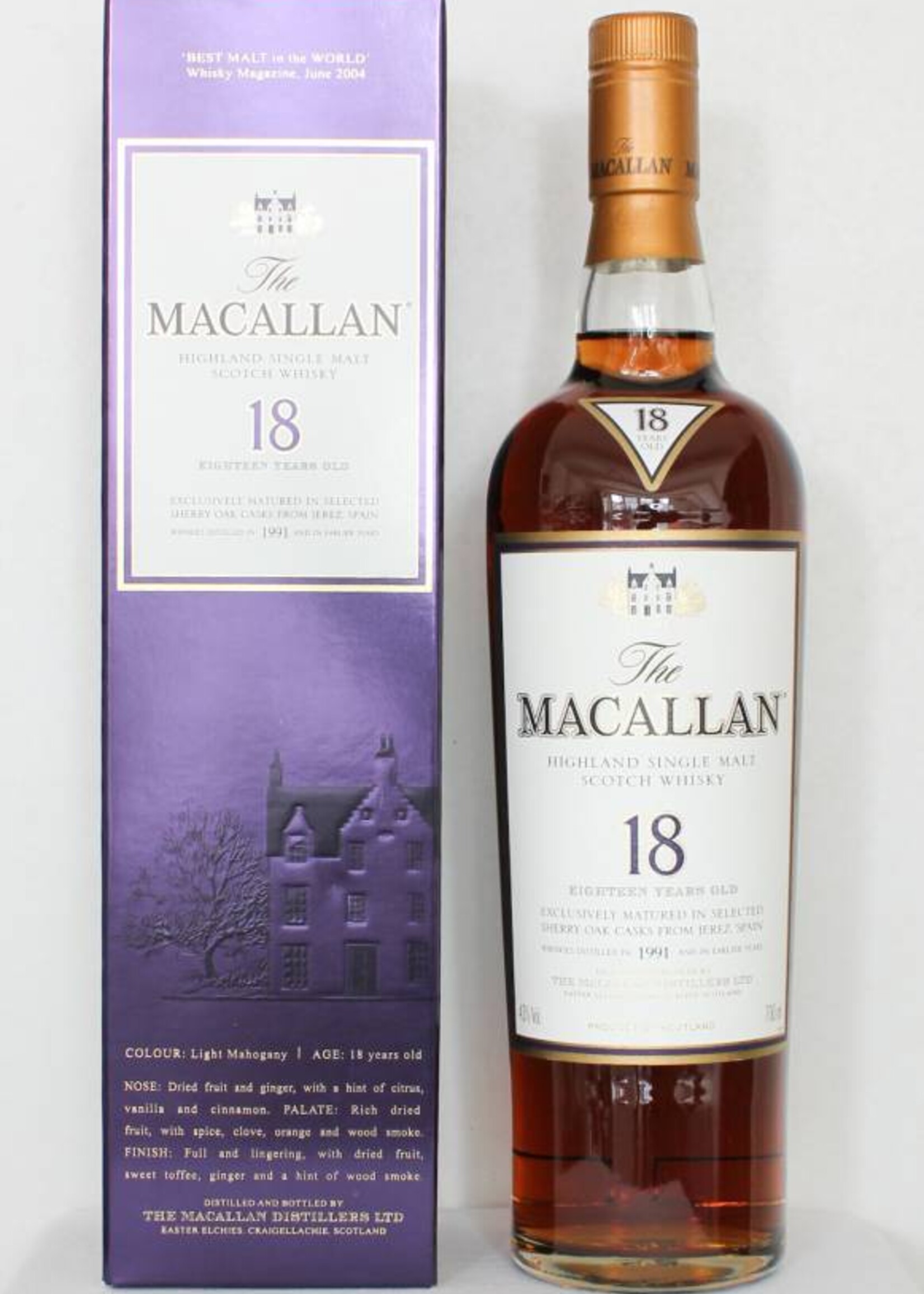 The Macallan Macallan 18 Years Old 1991 2009 Sherry Oak 43%