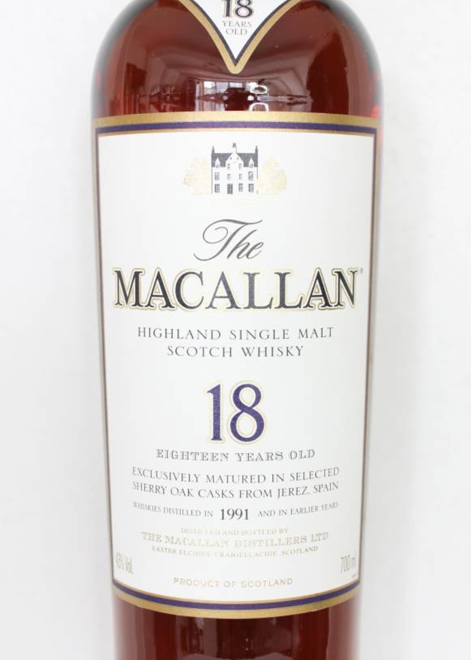 The Macallan Macallan 18 Years Old 1991 2009 Sherry Oak 43%
