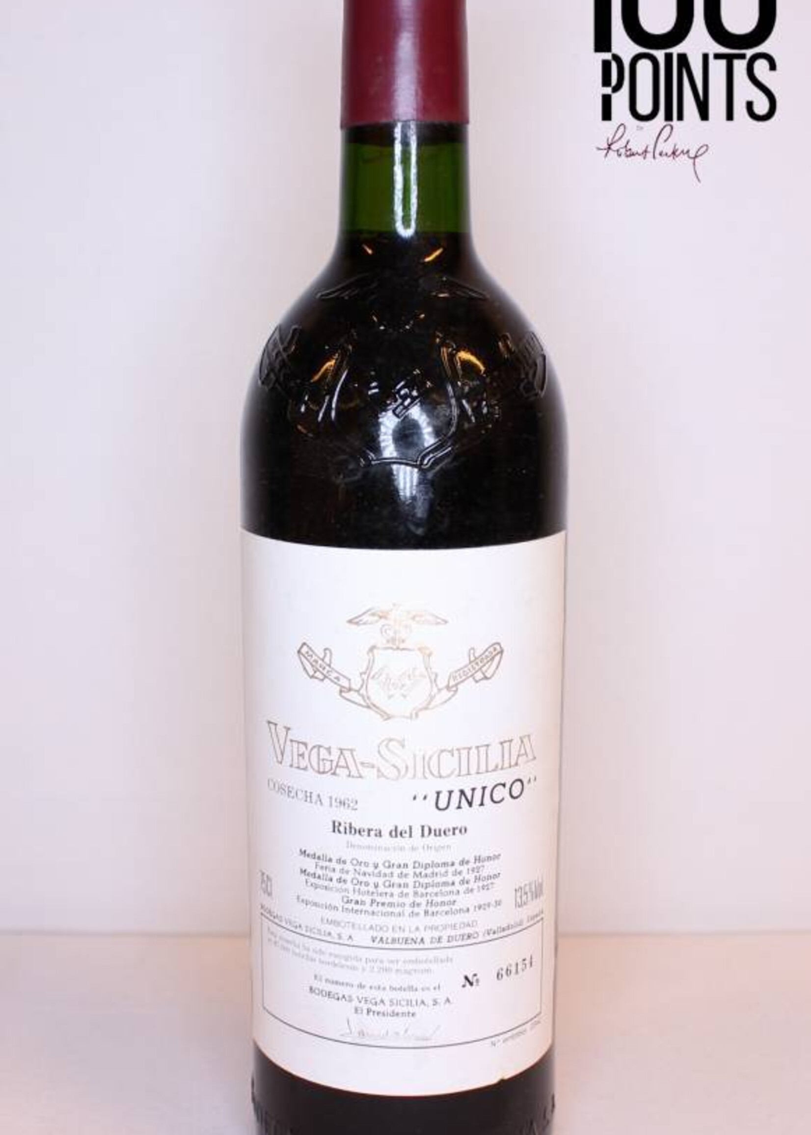 Vega-Sicilia Vega-Sicilia Unico Ribera del Duero 1962 (100 Parker Points)
