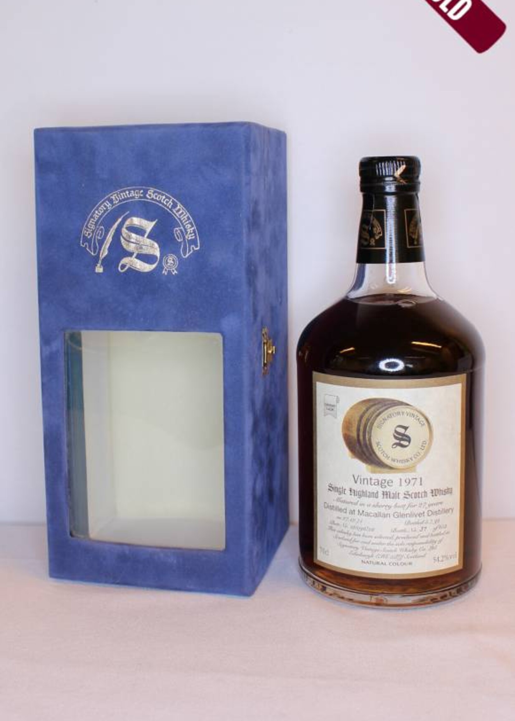 The Macallan Macallan Glenlivet 27 Years Old 1971 1999 Signatory Cask 12/096/28 54.2%