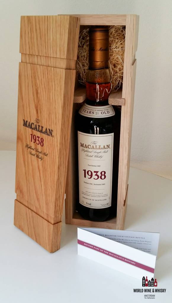 Macallan Macallan 31 Years Old 1938 1969 (Re-Bottled 2002) Fine & Rare 43% (in OWC)