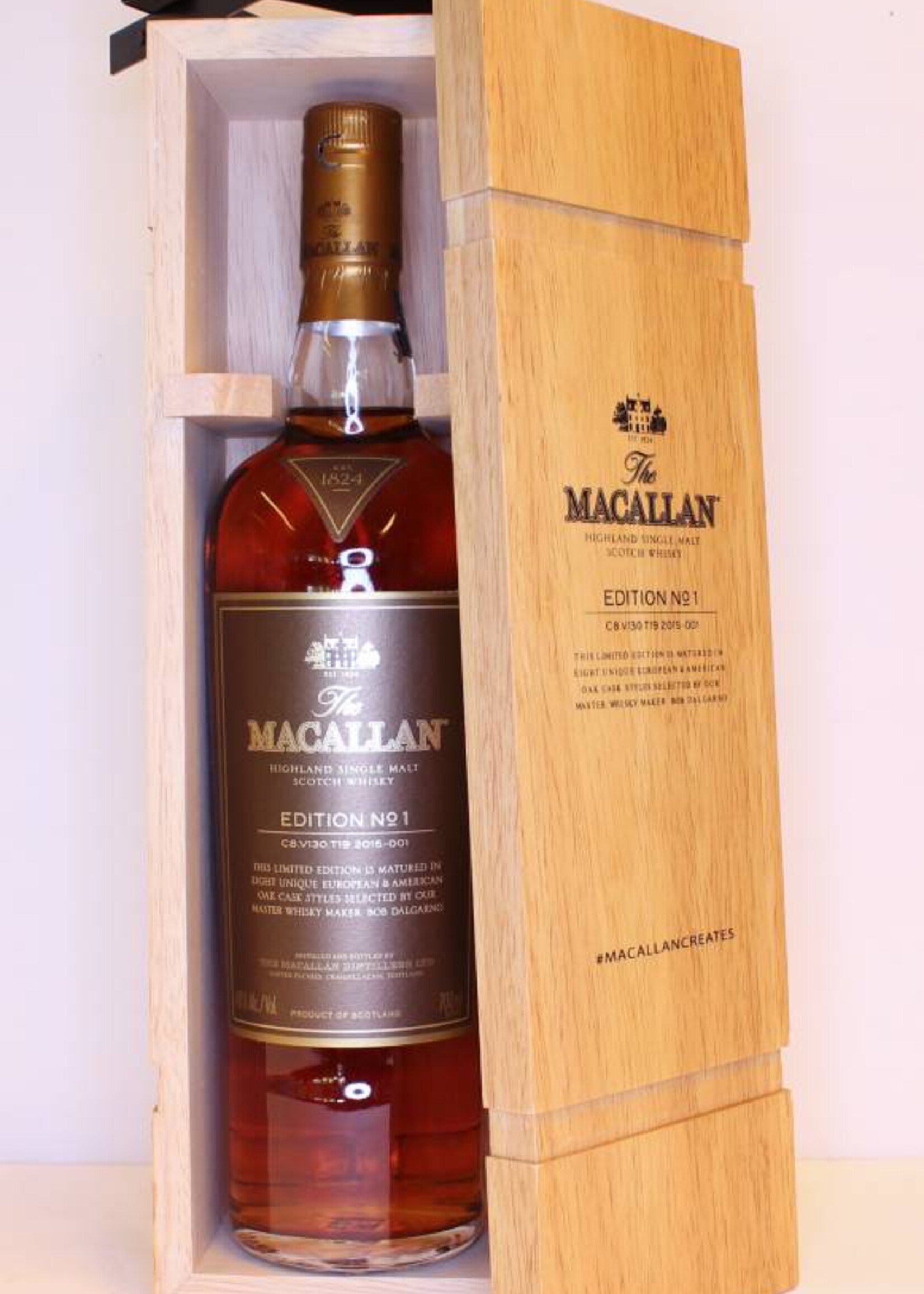 The Macallan Macallan No 1 Edition 2015 48% (in wooden box)