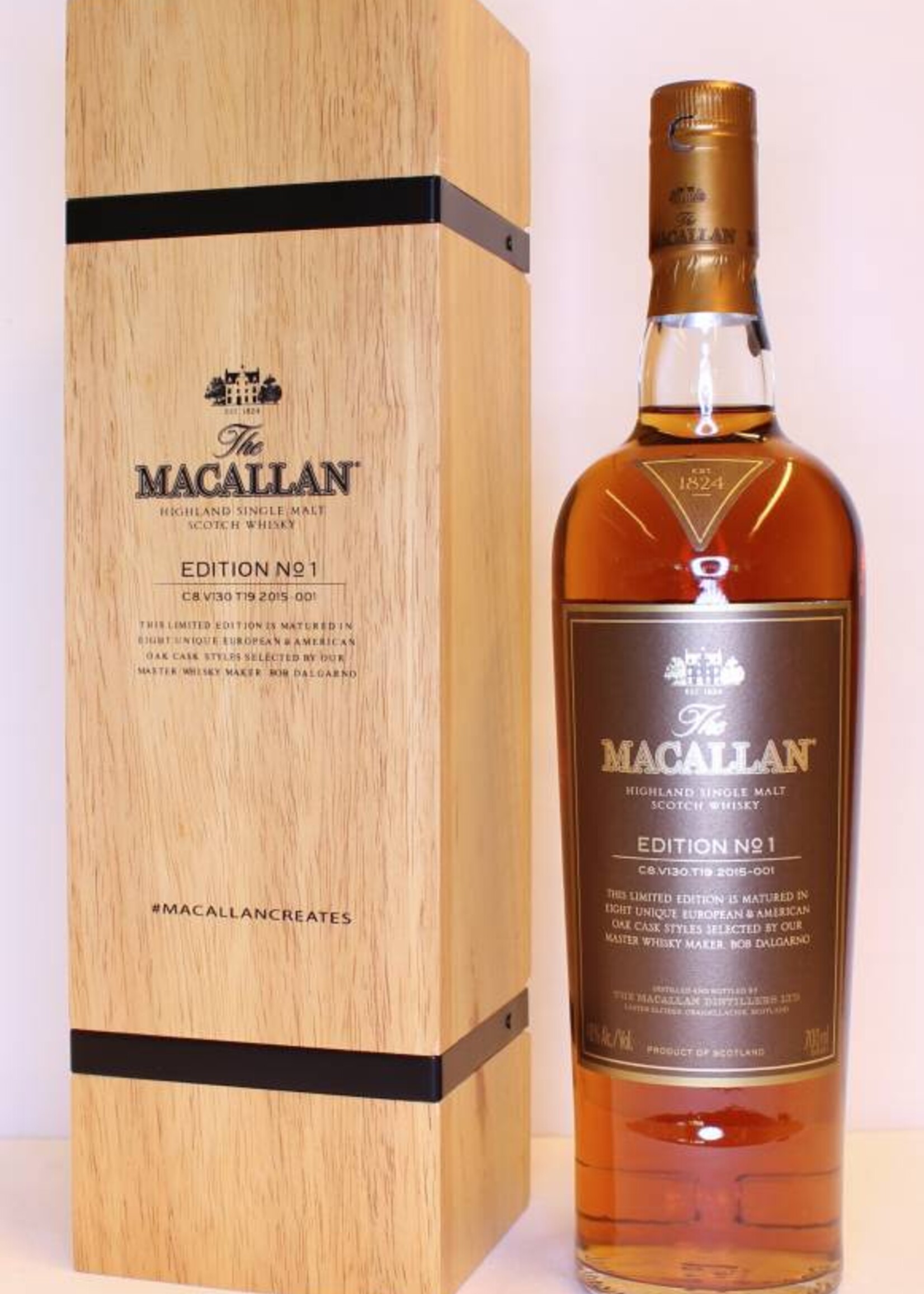 The Macallan Macallan No 1 Edition 2015 48% (in wooden box)