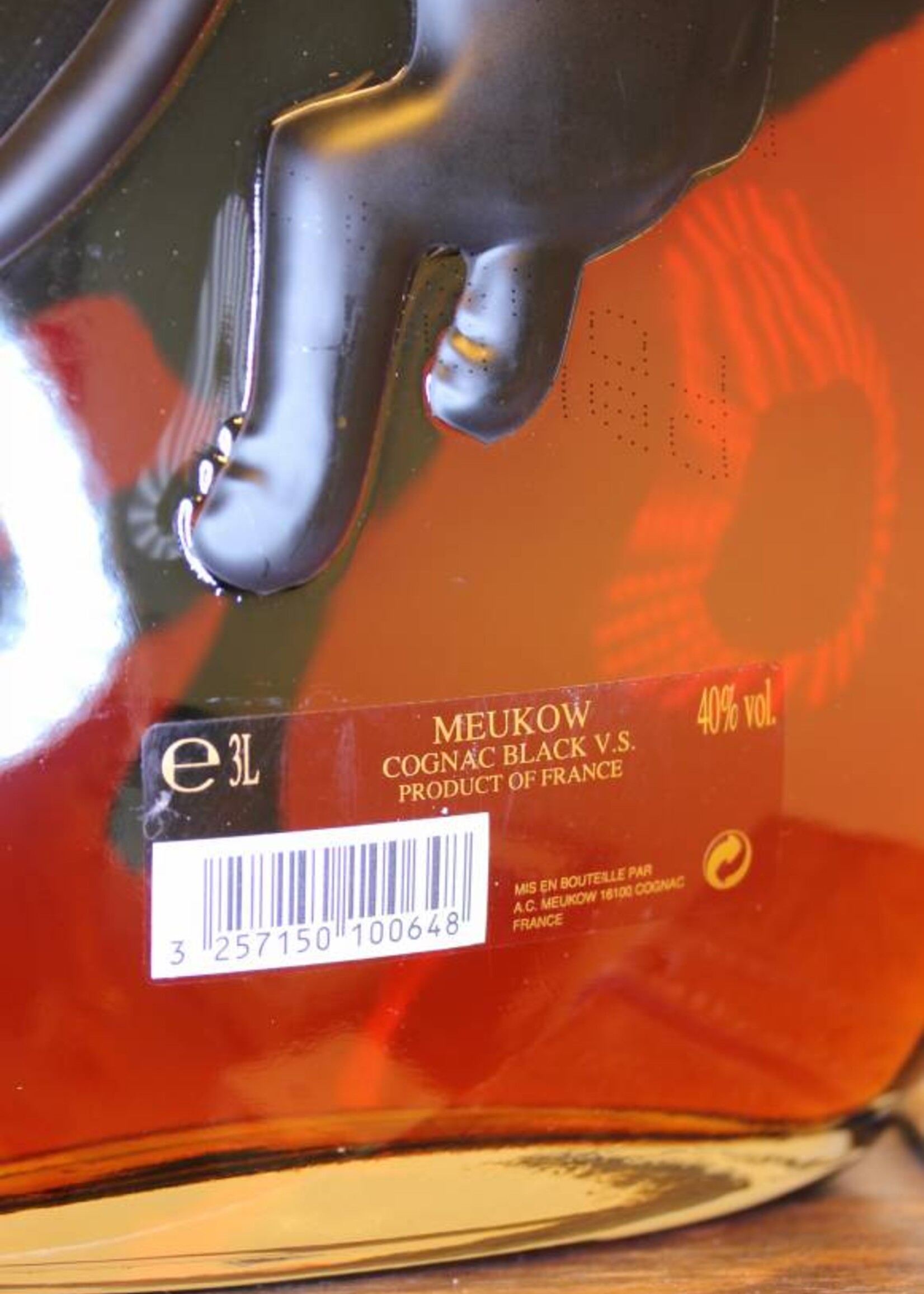 Meukow Meukow Cognac Black VS 3L (3 Liter)
