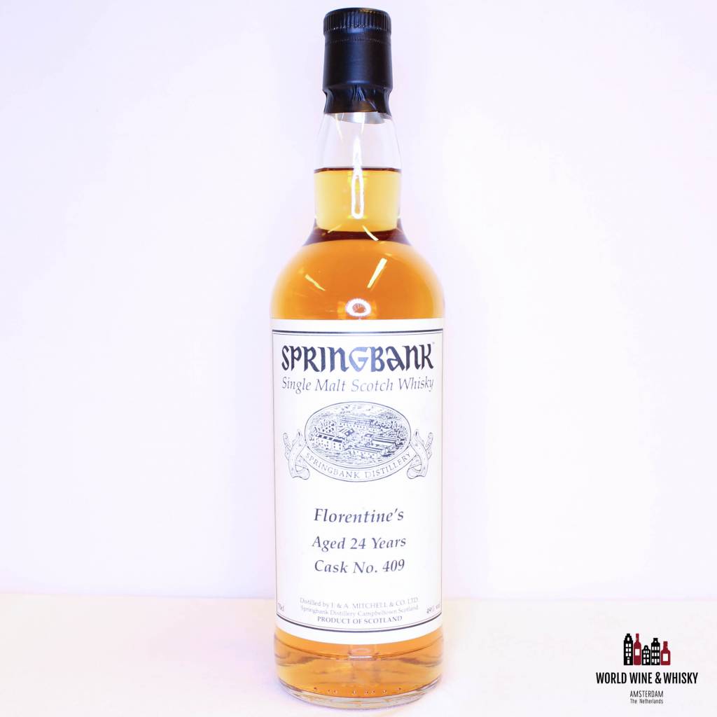 The Springbank 24 Years Old 1993 2017 Cask 409 Florentine's 49% Private Bottling