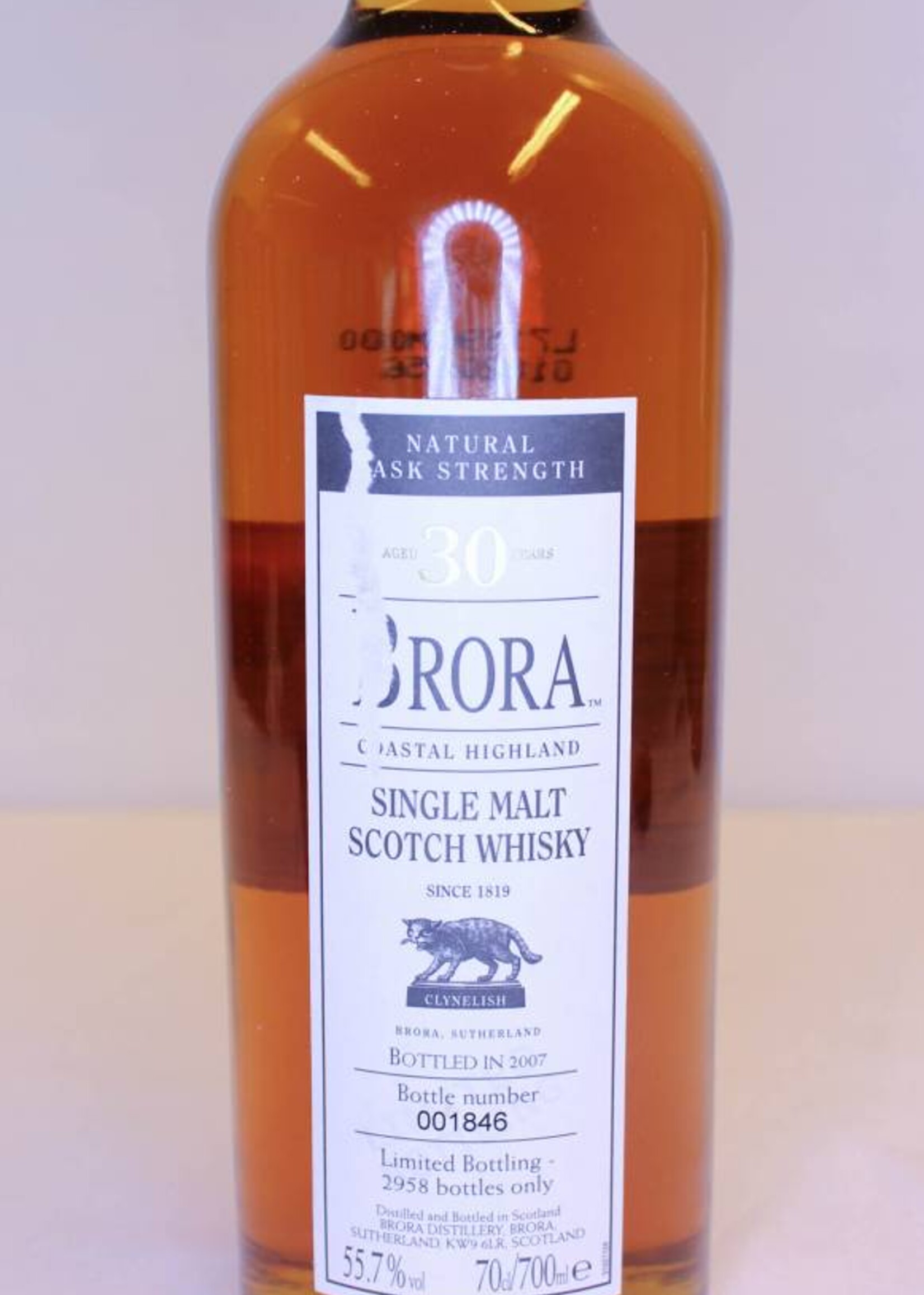 Brora Brora 30 Years Old 1977 2007 6th Release 55.7% (label damage)