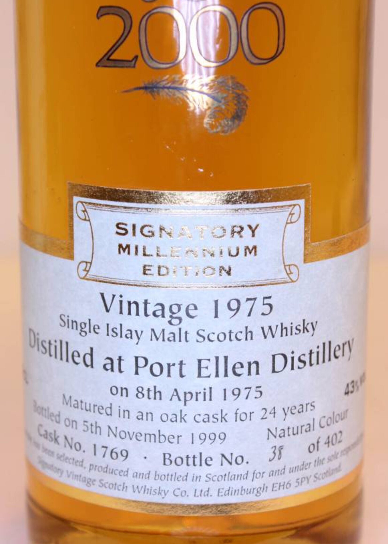 Port Ellen Port Ellen 24 Years Old 1975 1999 Signatory Millennium Edition - Signatory Vintage 43%